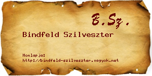 Bindfeld Szilveszter névjegykártya